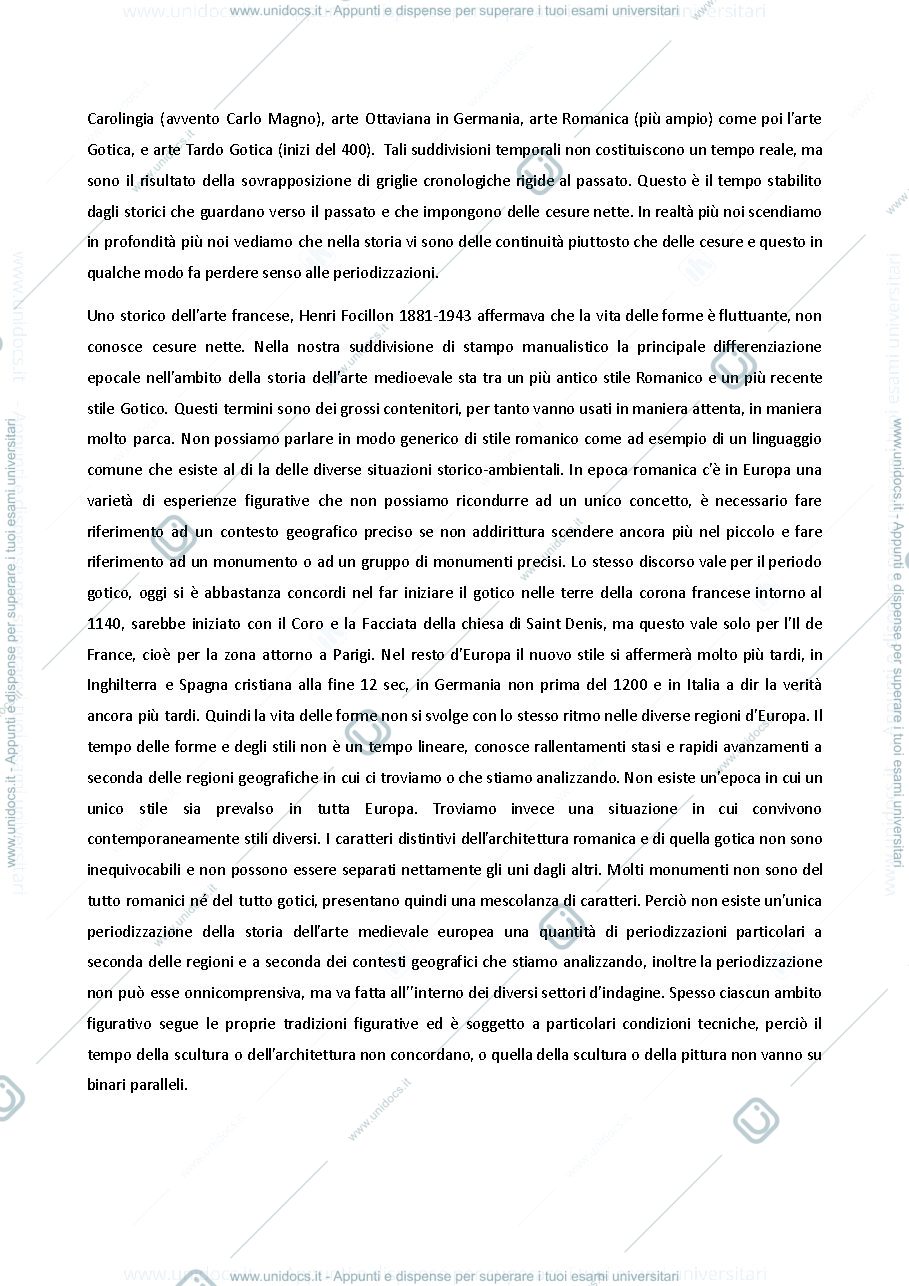 Anteprima pagina 4 — Appunto arte medievale