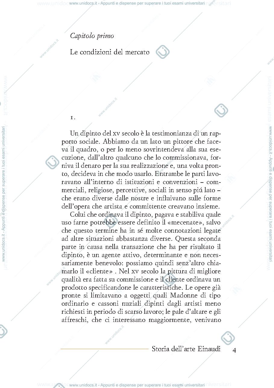 Anteprima pagina 4 — PDF 'Pittura ed esperienze sociali nell'Italia del Quattrocento' Baxandall