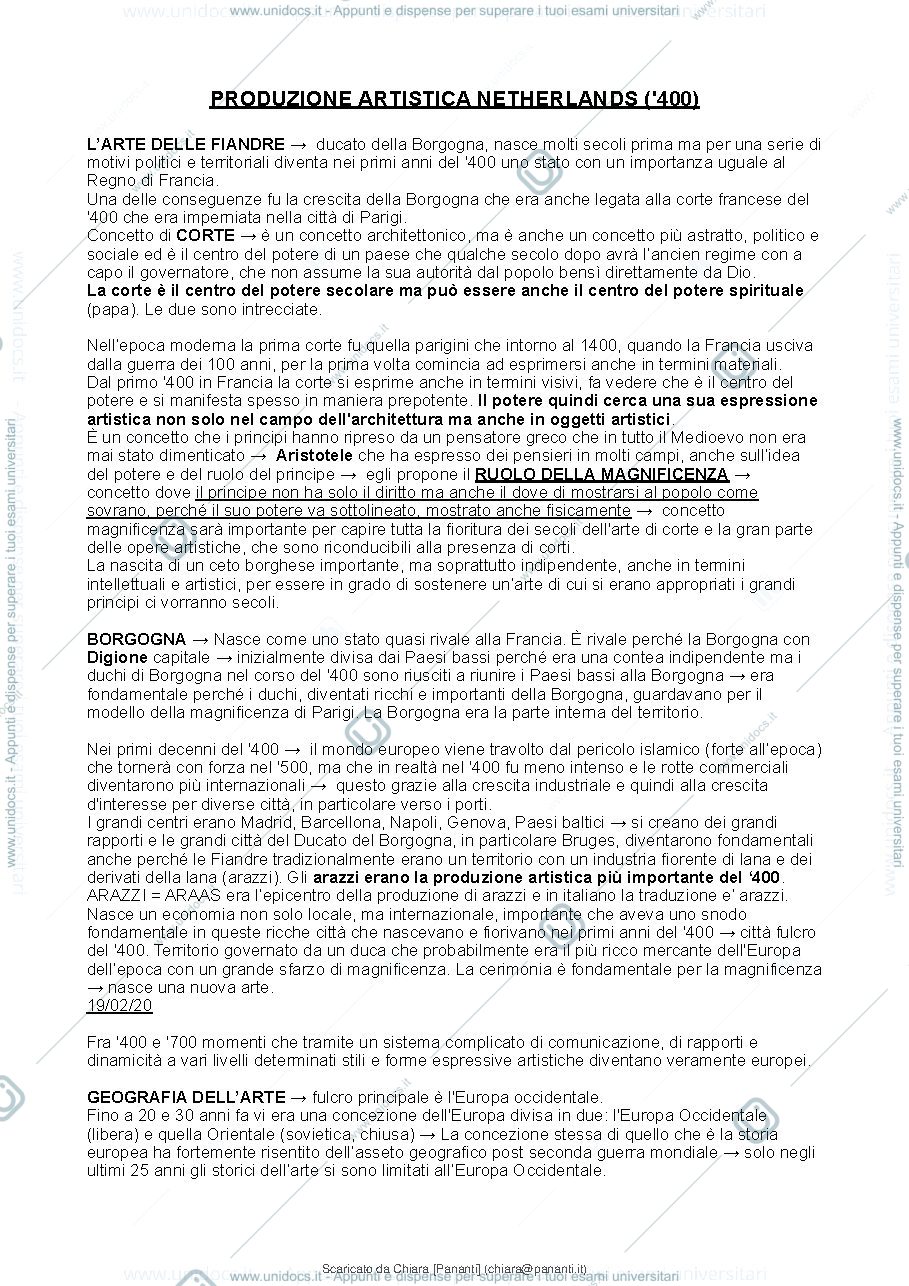 Anteprima pagina 3 — arte europea comparata