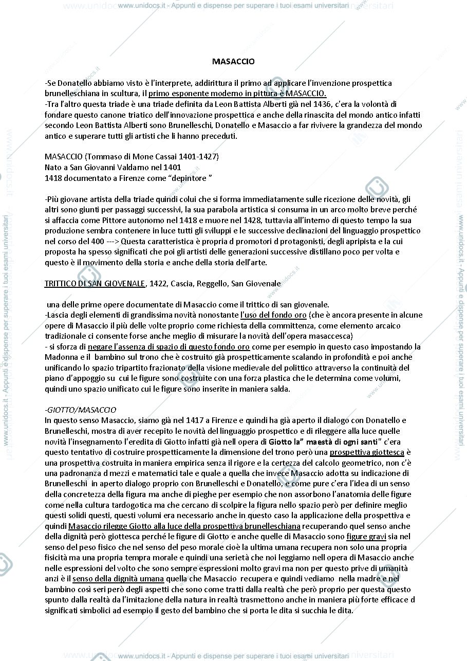 Anteprima pagina 1 — MASACCIO
