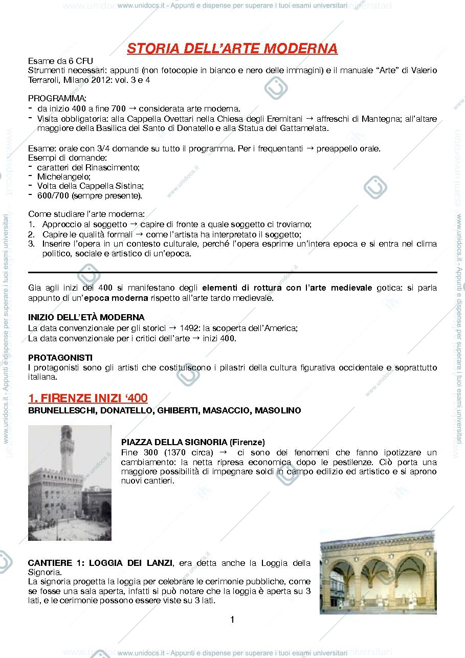 Anteprima pagina 1 — arte moderna