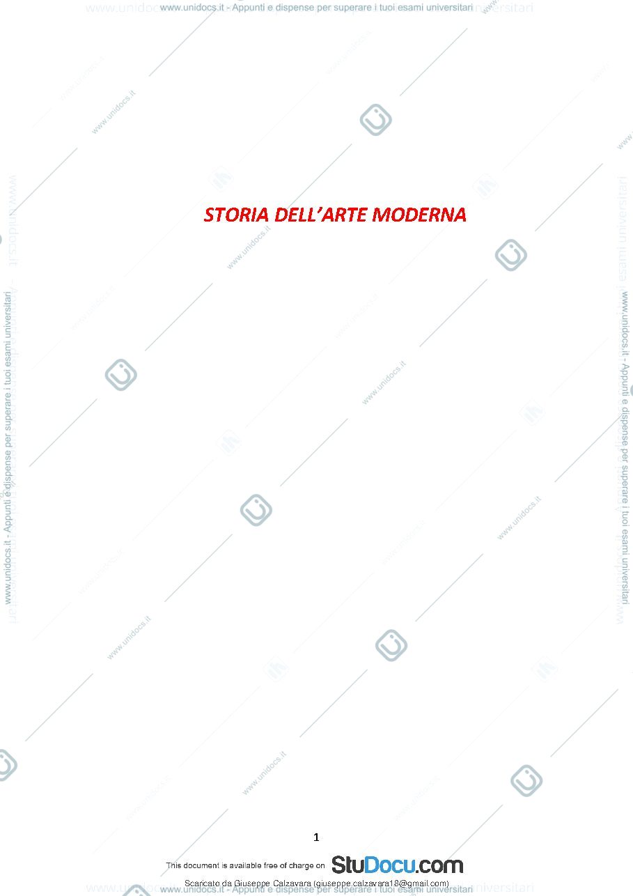 Anteprima pagina 2 — appunti lezioni di storia dell'arte moderna