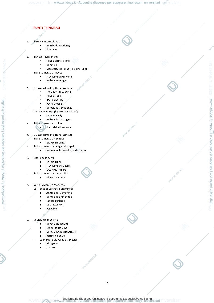 Anteprima pagina 3 — appunti lezioni di storia dell'arte moderna