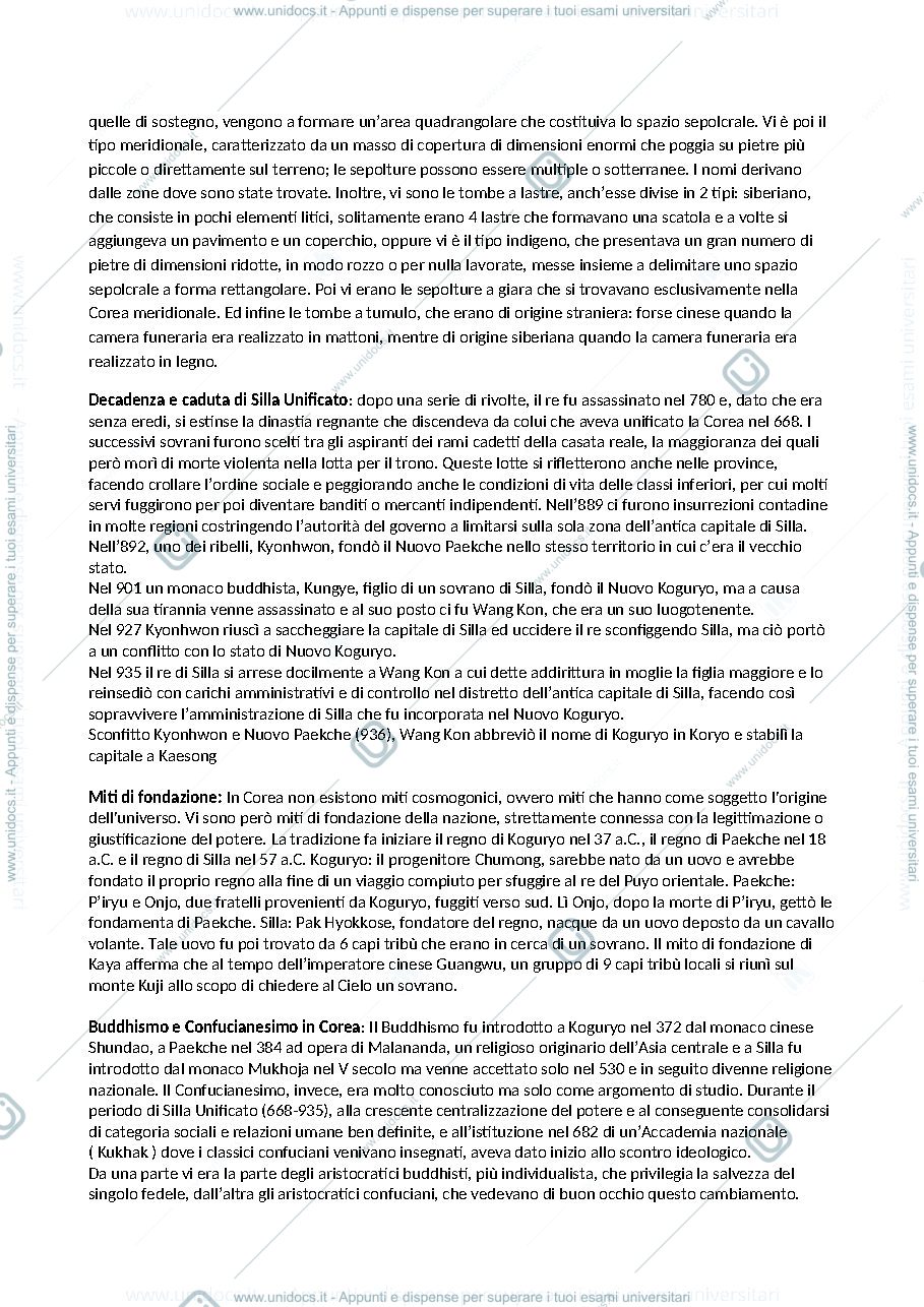 Anteprima pagina 2 — Probabili domande dell'esame di Storia dell'Asia Orientale