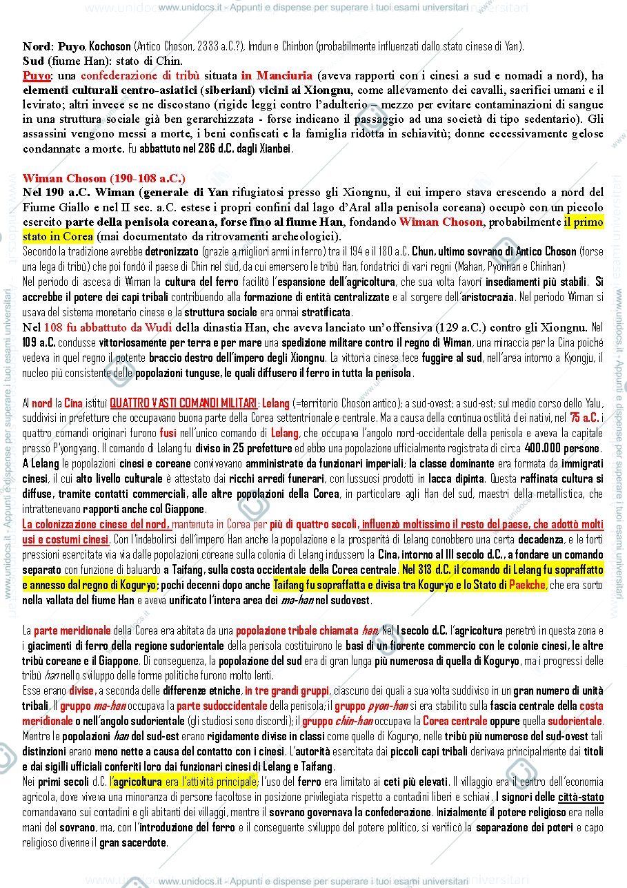 Anteprima pagina 3 — Storia della Corea