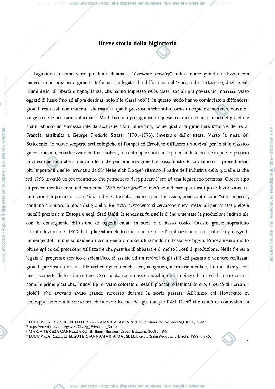 Anteprima pagina 1 — Breve storia sulla Bigiotteria Americana