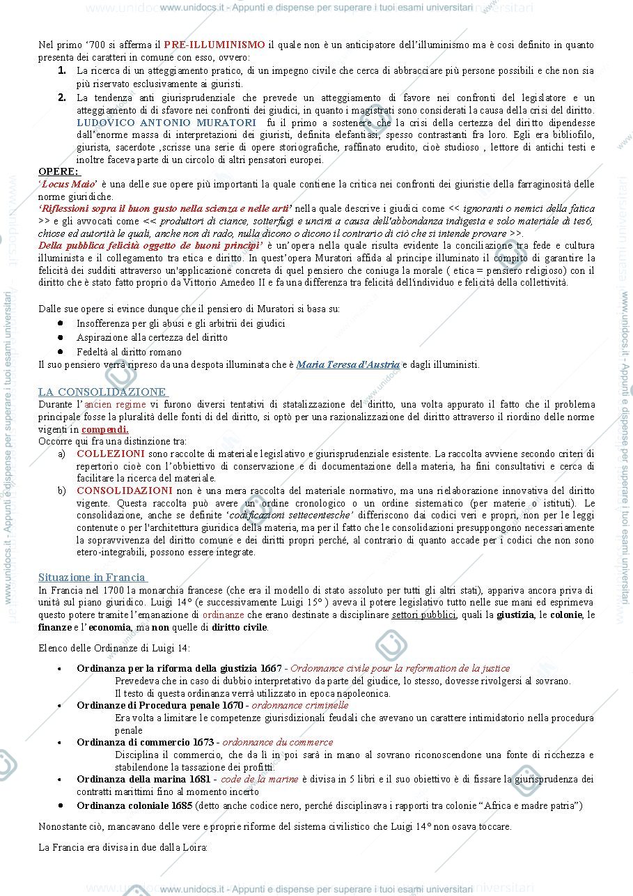 Anteprima pagina 2 — storia delle codificazioni moderne