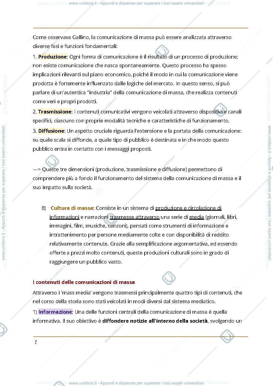 Anteprima pagina 3 — appunti lezione storia delle comunicazione di massa