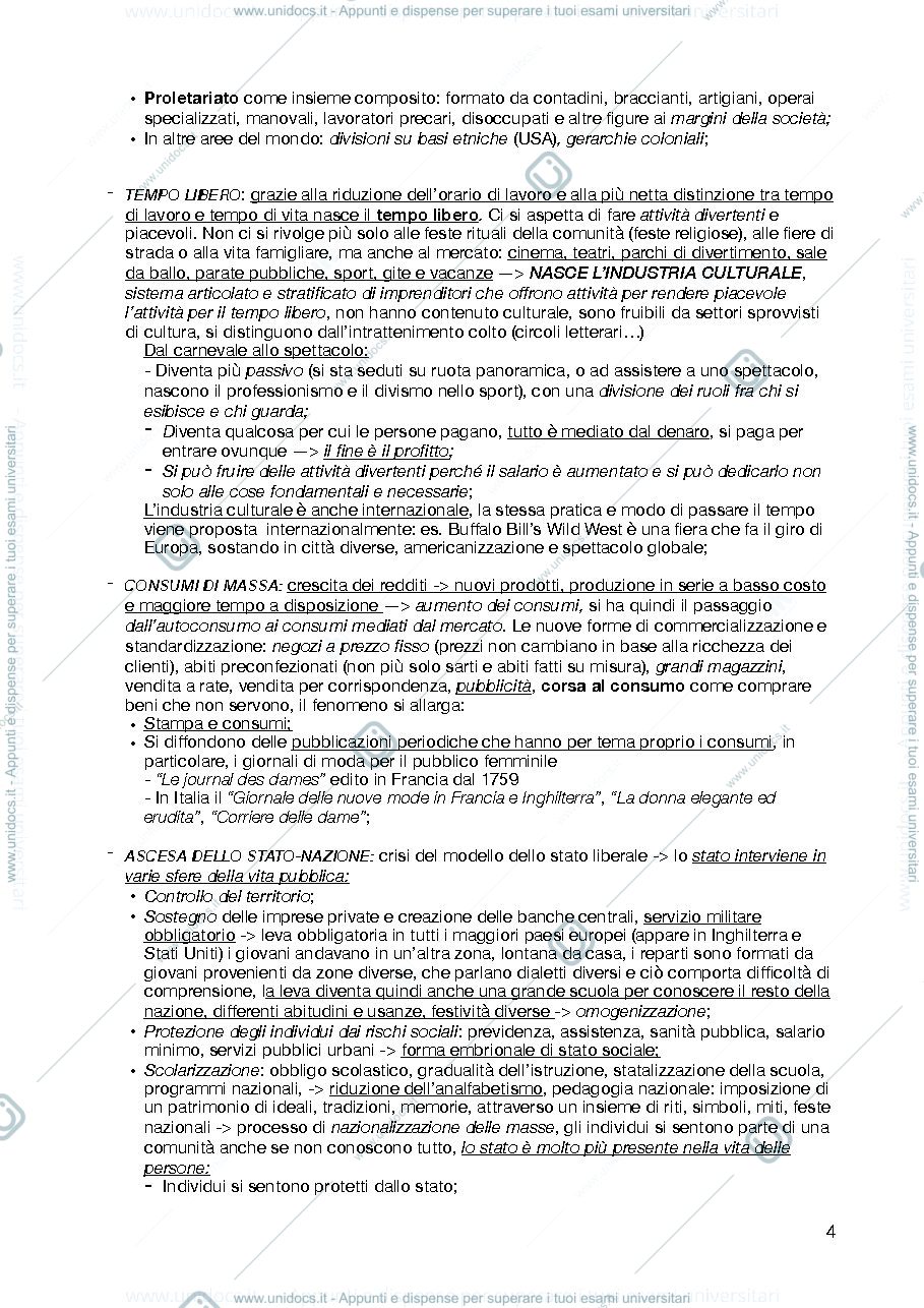 Anteprima pagina 4 — Appunti storia delle comunicazioni di massa