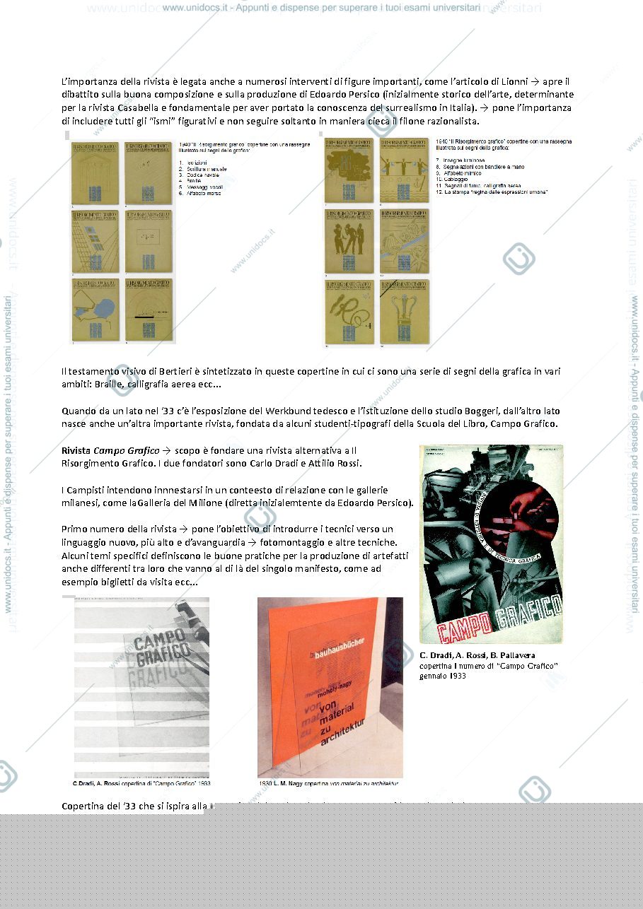 Anteprima pagina 2 — STORIA DELLE COMUNICAZIONI VISIVE Lez 4. Prof Gunetti