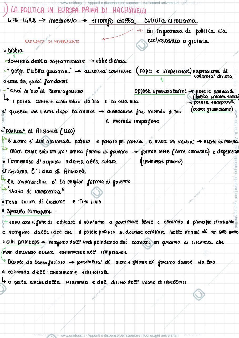 Anteprima pagina 1 — Storia delle dottrine politiche