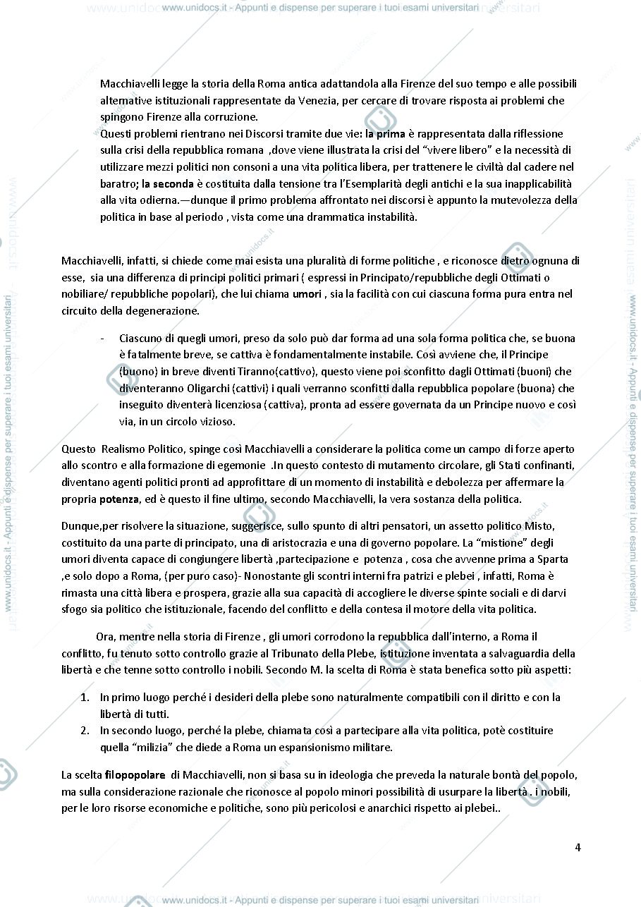 Anteprima pagina 4 — Riassunto di storia delle dottrine politiche