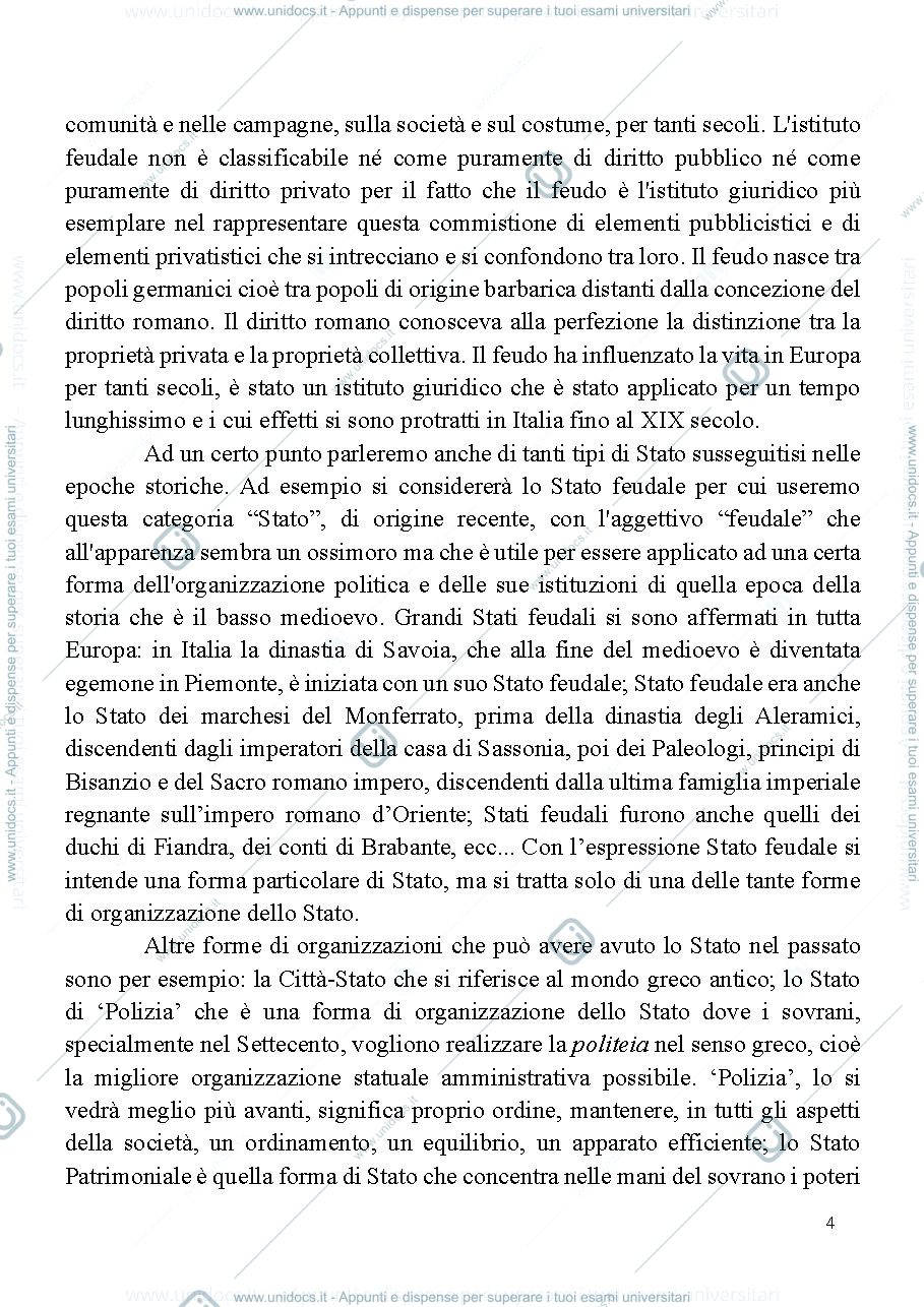 Anteprima pagina 4 — Appunti storia delle istituzioni politiche