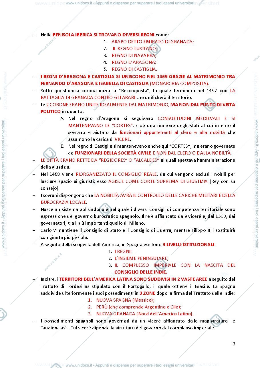 Anteprima pagina 3 — storia delle istituzioni politiche - sbobine complete Pennini - Rosboch