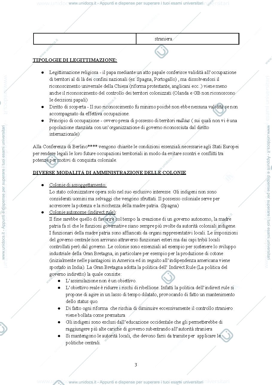 Anteprima pagina 3 — Storia delle relazioni internazionali