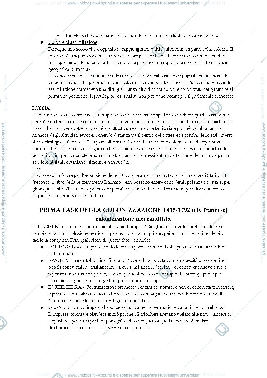 Anteprima pagina 4 — Storia delle relazioni internazionali