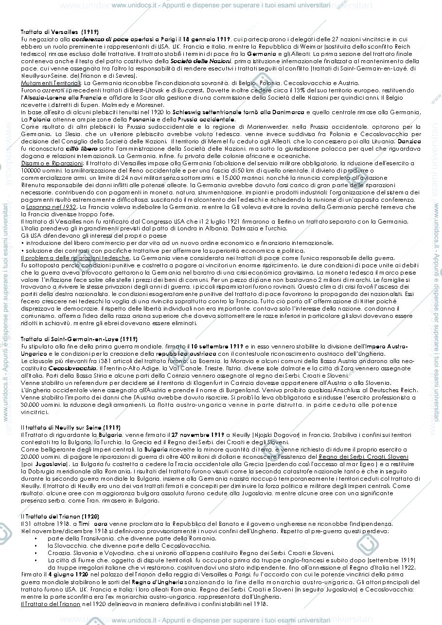 Anteprima pagina 2 — Storia delle relazioni internazionale- eventi principali