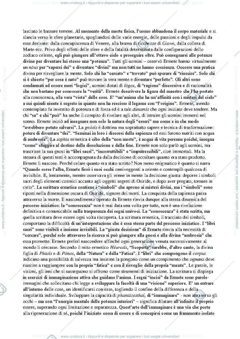 Anteprima pagina 2 — Immaginario Mitico e Simbolico - ultimo capitolo La via degli Dei