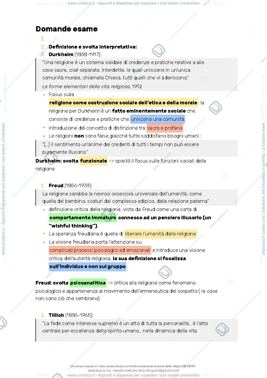 Anteprima pagina 2 — domande storia delle religioni