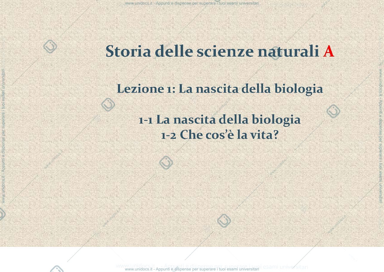Anteprima pagina 2 — la nascita della biologia