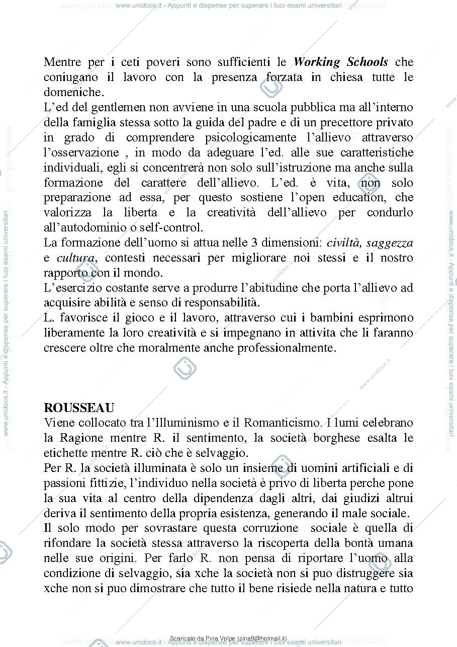 Anteprima pagina 3 — riassunto storia dell'educazione