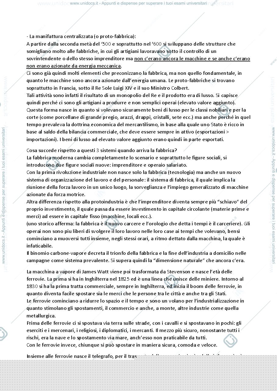 Anteprima pagina 4 — Riassunto Storia dell'impresa