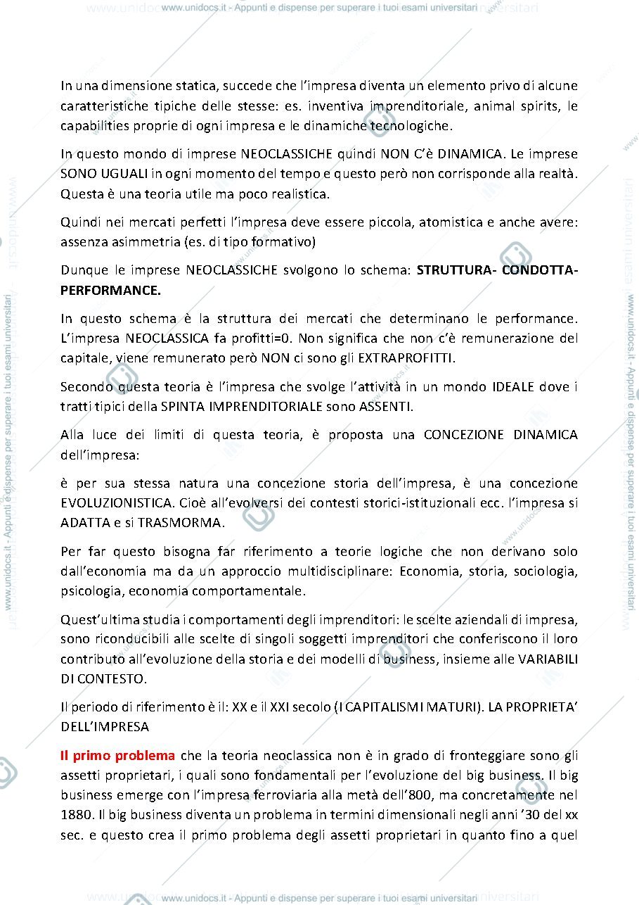 Anteprima pagina 2 — appunti storia dell'impresa