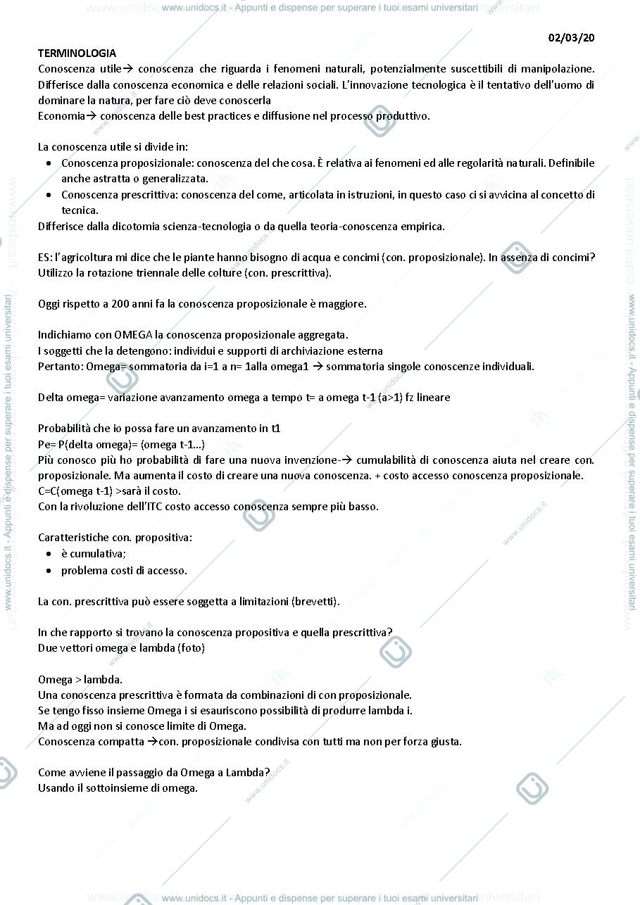Anteprima pagina 2 — appunti storia dell'innovazione