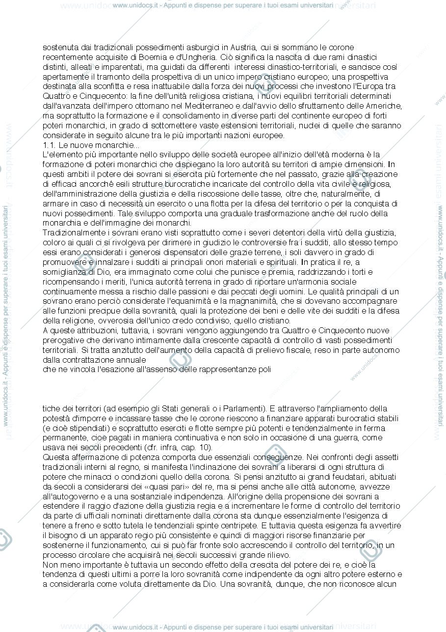 Anteprima pagina 2 — storia dello stato moderno