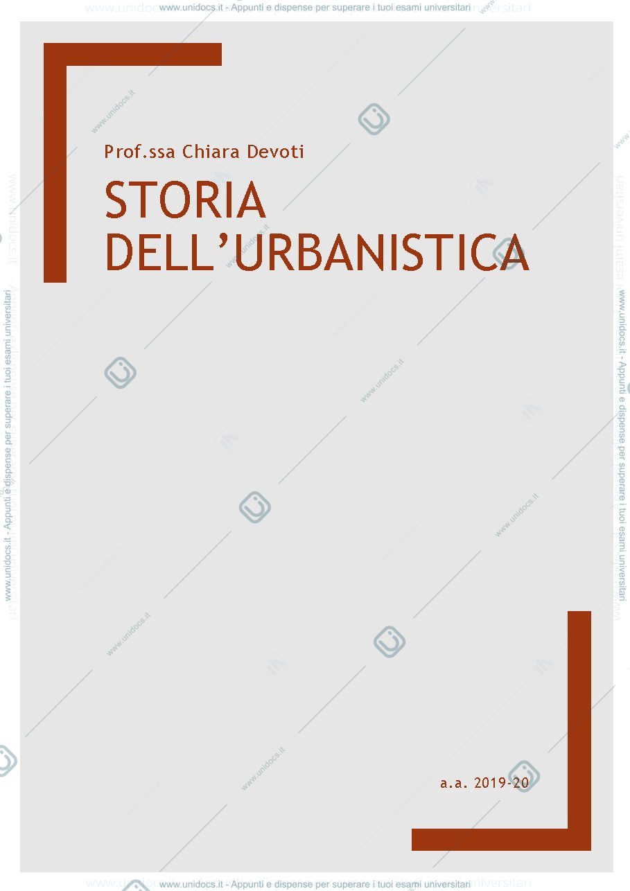 Anteprima pagina 1 — Storia dell'urbanistica
