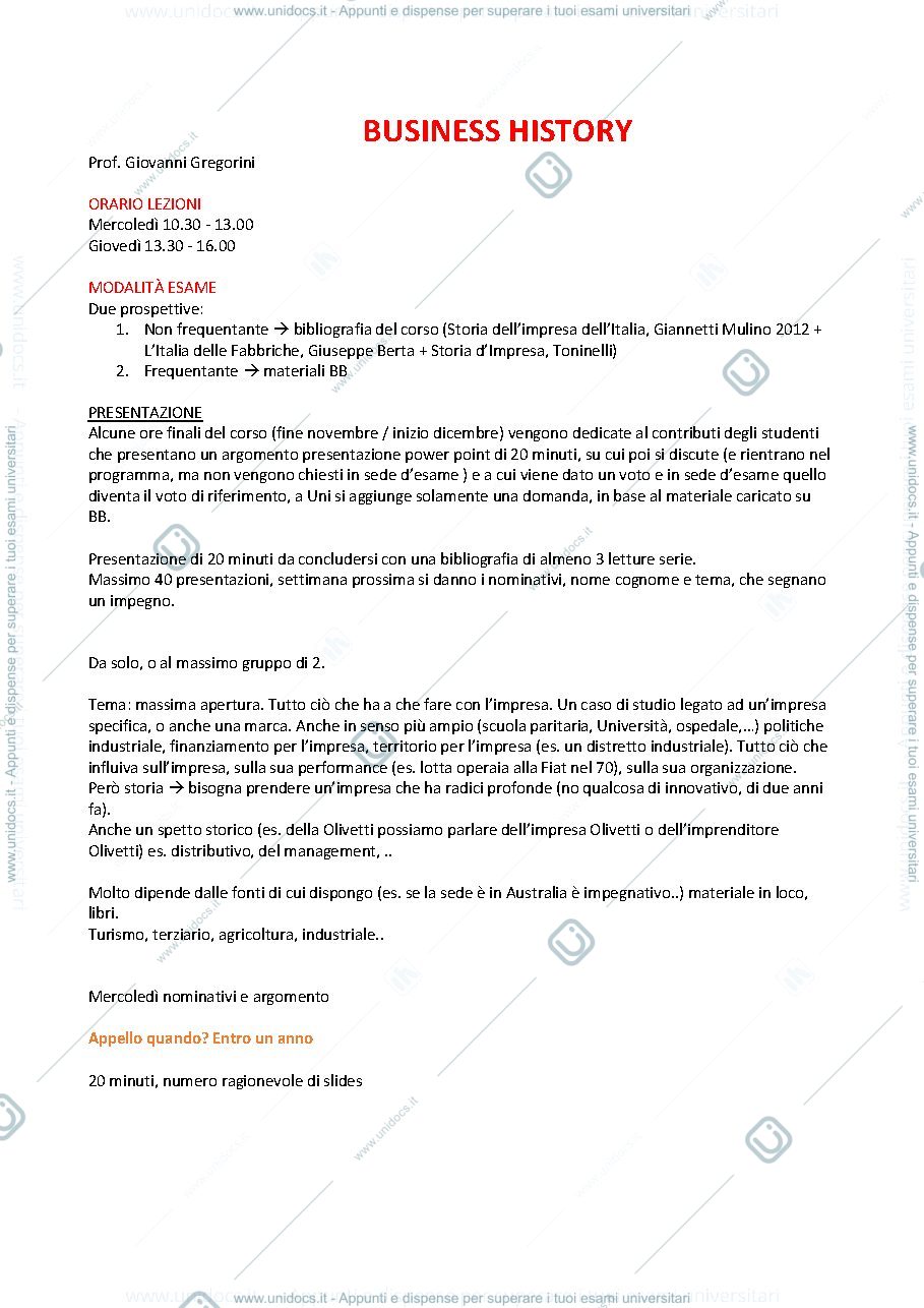 Anteprima pagina 1 — Business History