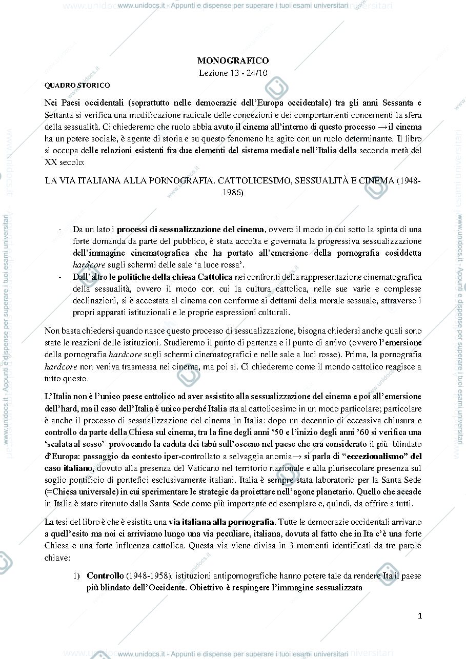 Anteprima pagina 1 — monografico storia e critica del cinema 2022/2023