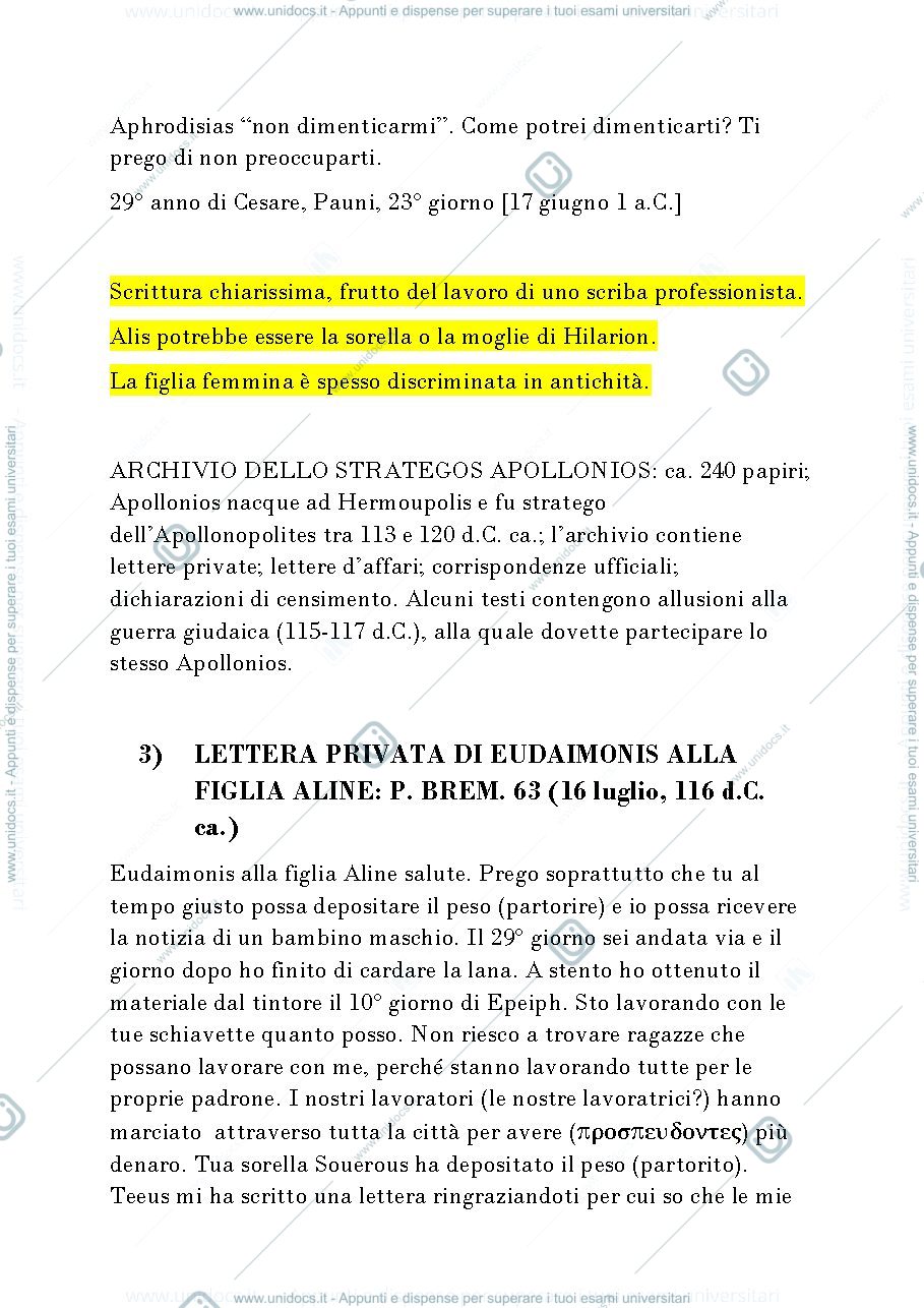 Anteprima pagina 2 — Appunti Storia e cultura nei papiri 2022/2023