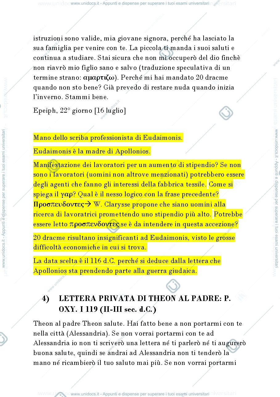 Anteprima pagina 3 — Appunti Storia e cultura nei papiri 2022/2023