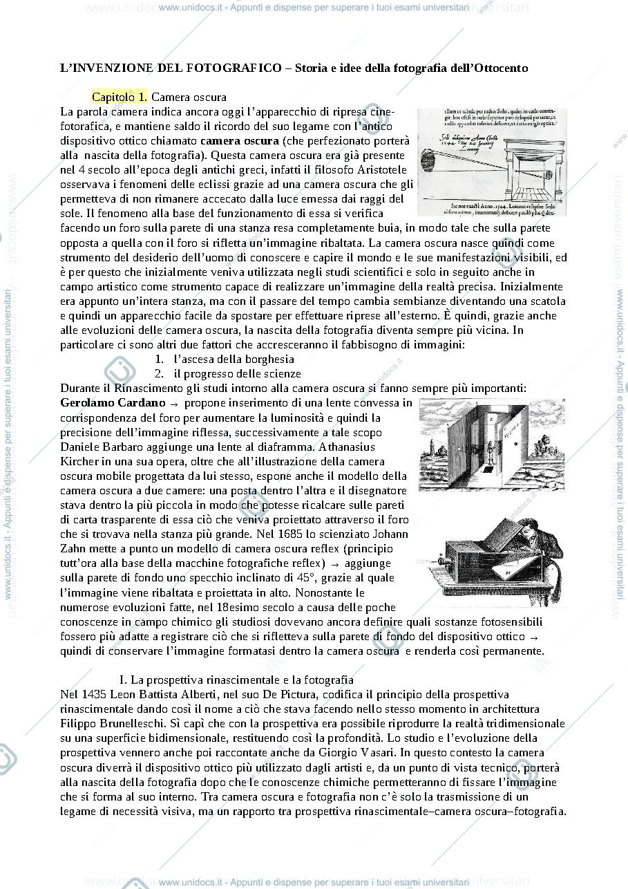 Anteprima pagina 1 — L'INVENZIONE DEL FOTOGRAFICO, storie e idee della fotografia dell'ottocento - Federica Muzzarelli