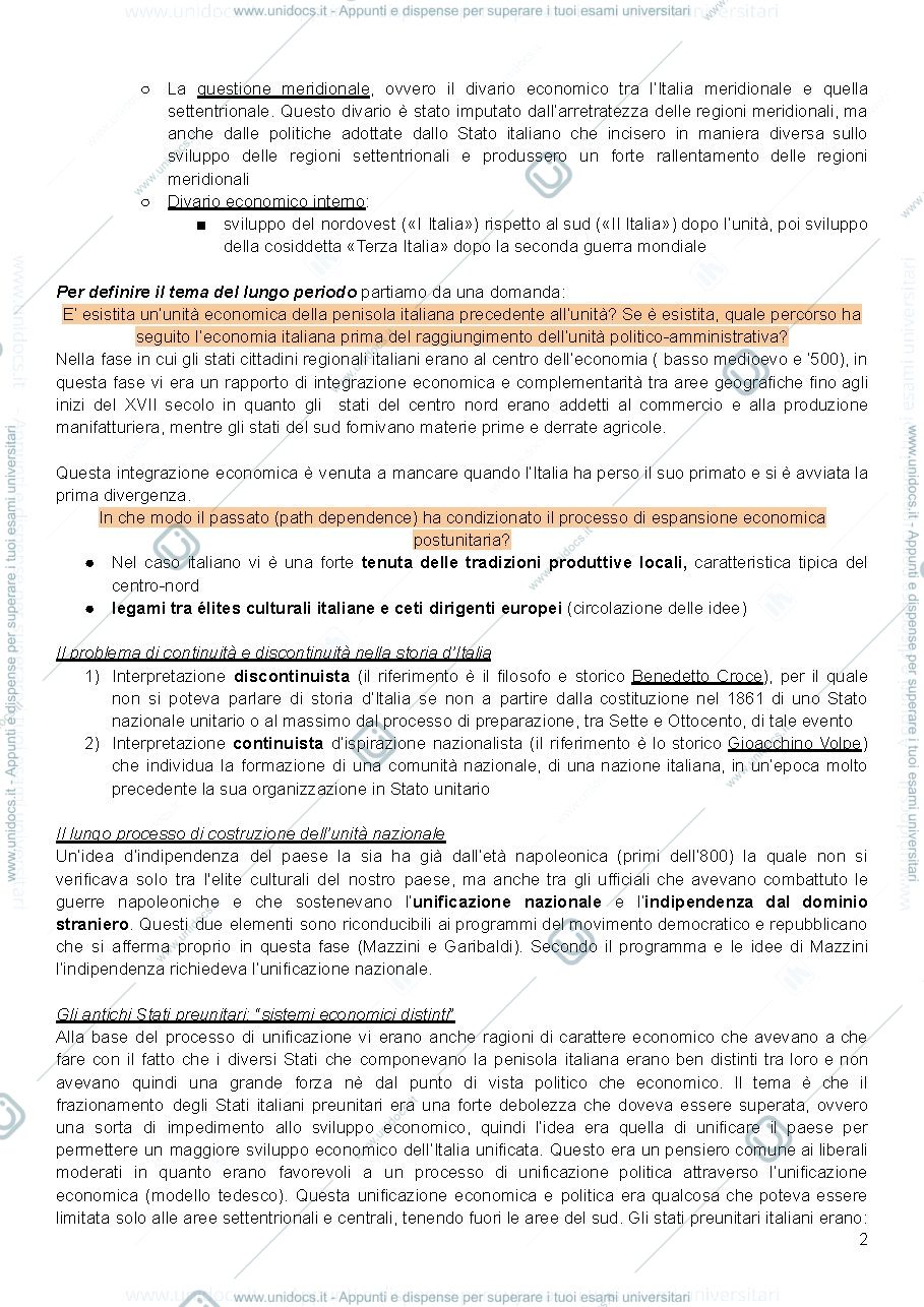 Anteprima pagina 2 — Storia economica