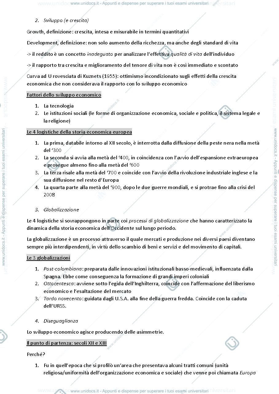 Anteprima pagina 3 — Appunti di Storia Economica