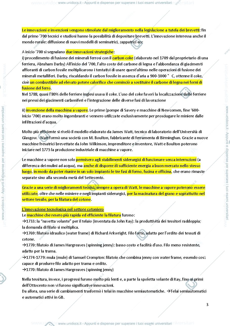 Anteprima pagina 3 — storia economica contemporanea appunti