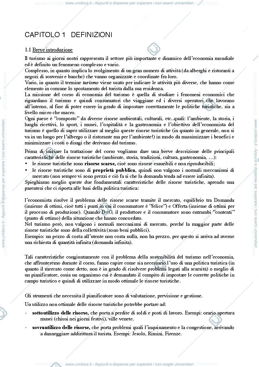 Anteprima pagina 2 — Dispensa Economia del turismo