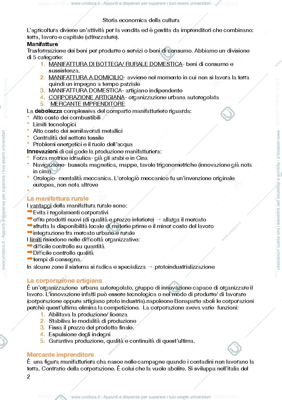Anteprima pagina 2 — storia economica della cultura