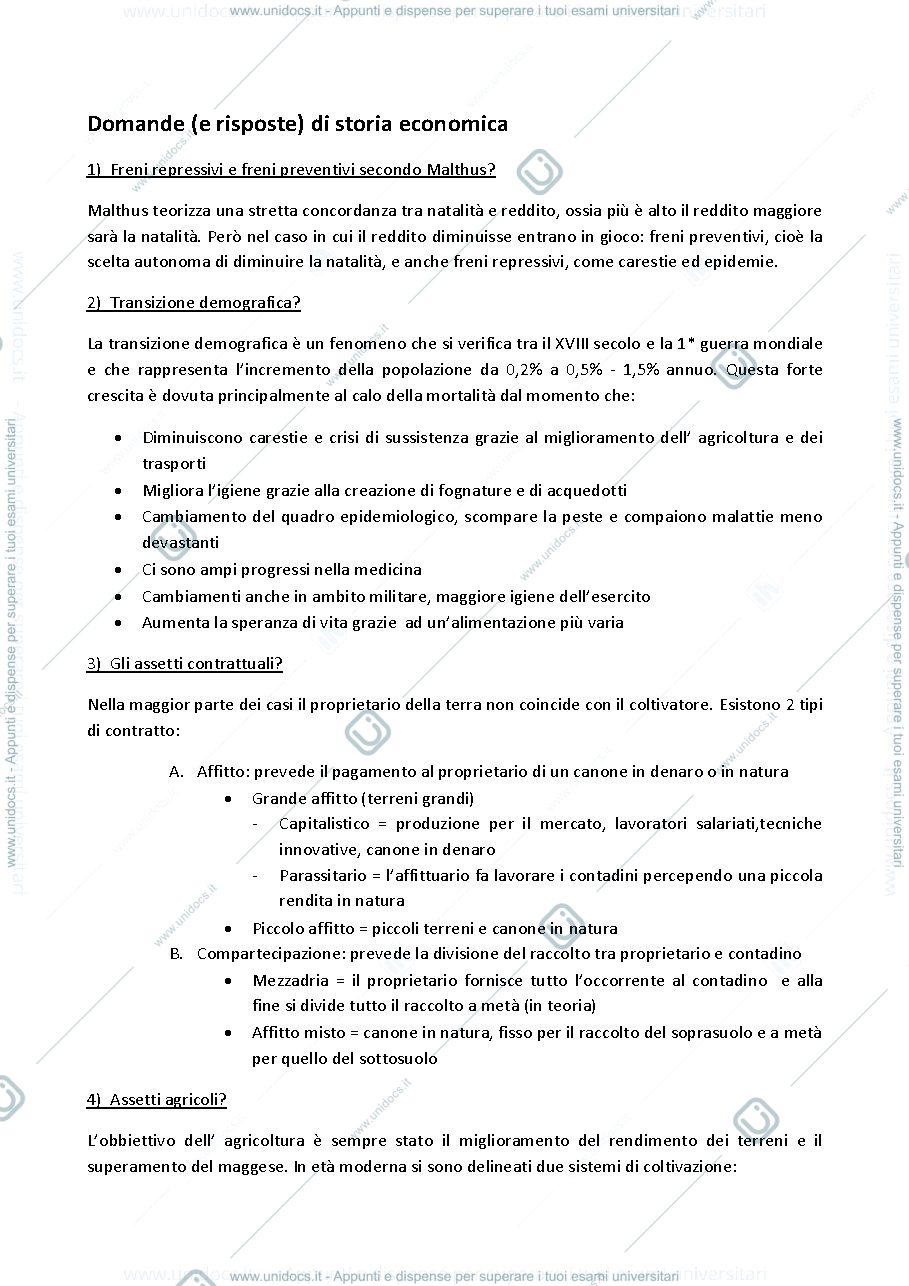 Anteprima pagina 1 — Domande esame