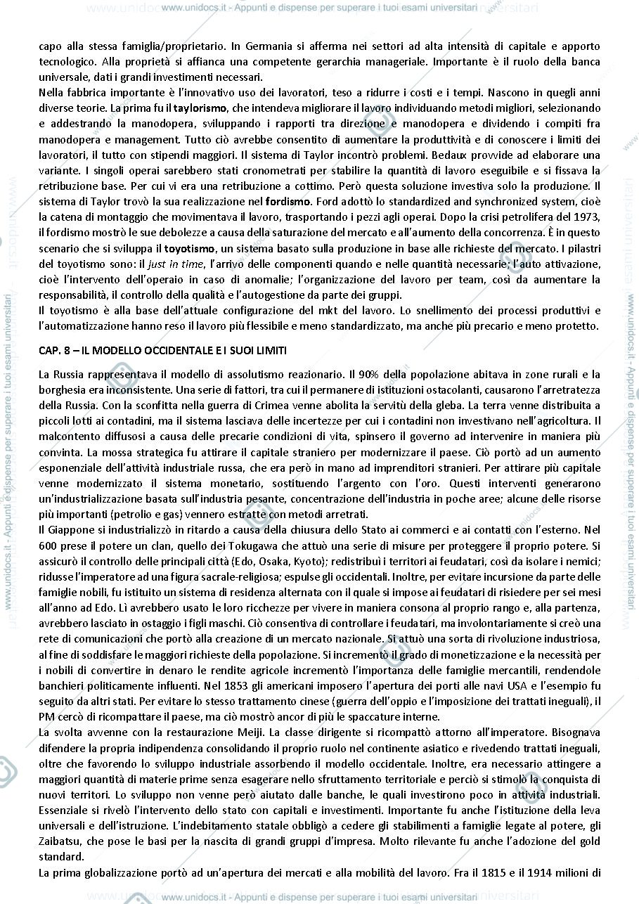 Anteprima pagina 3 — Riassunti libro "Il mondo globale. Una storia economia" 
