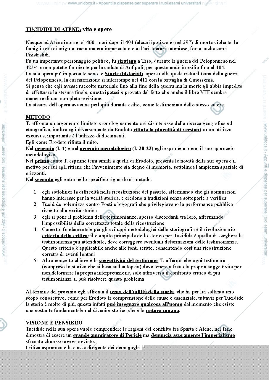 Anteprima pagina 1 — Tucidide