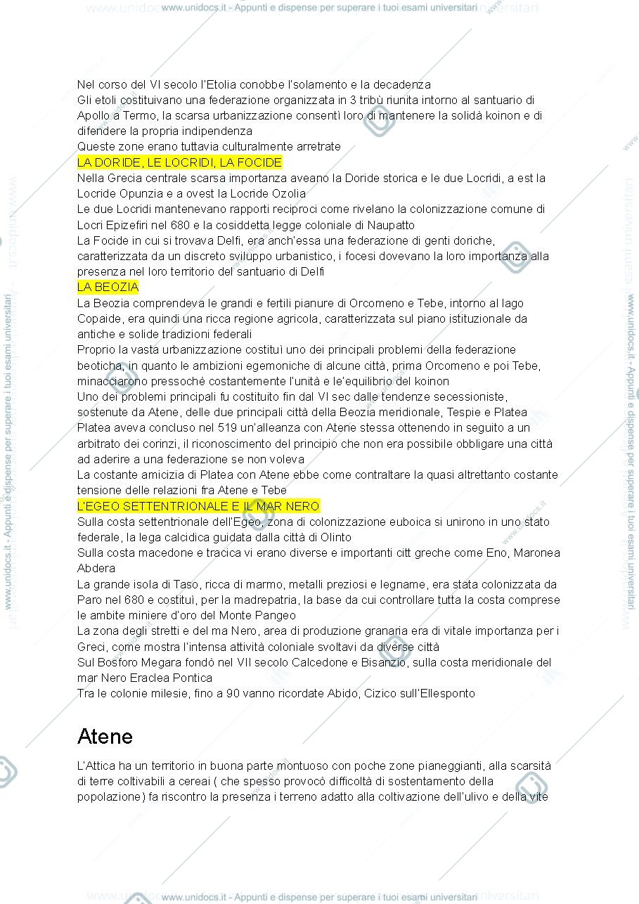 Anteprima pagina 4 — Riassunto storia greca manuale Bearzot