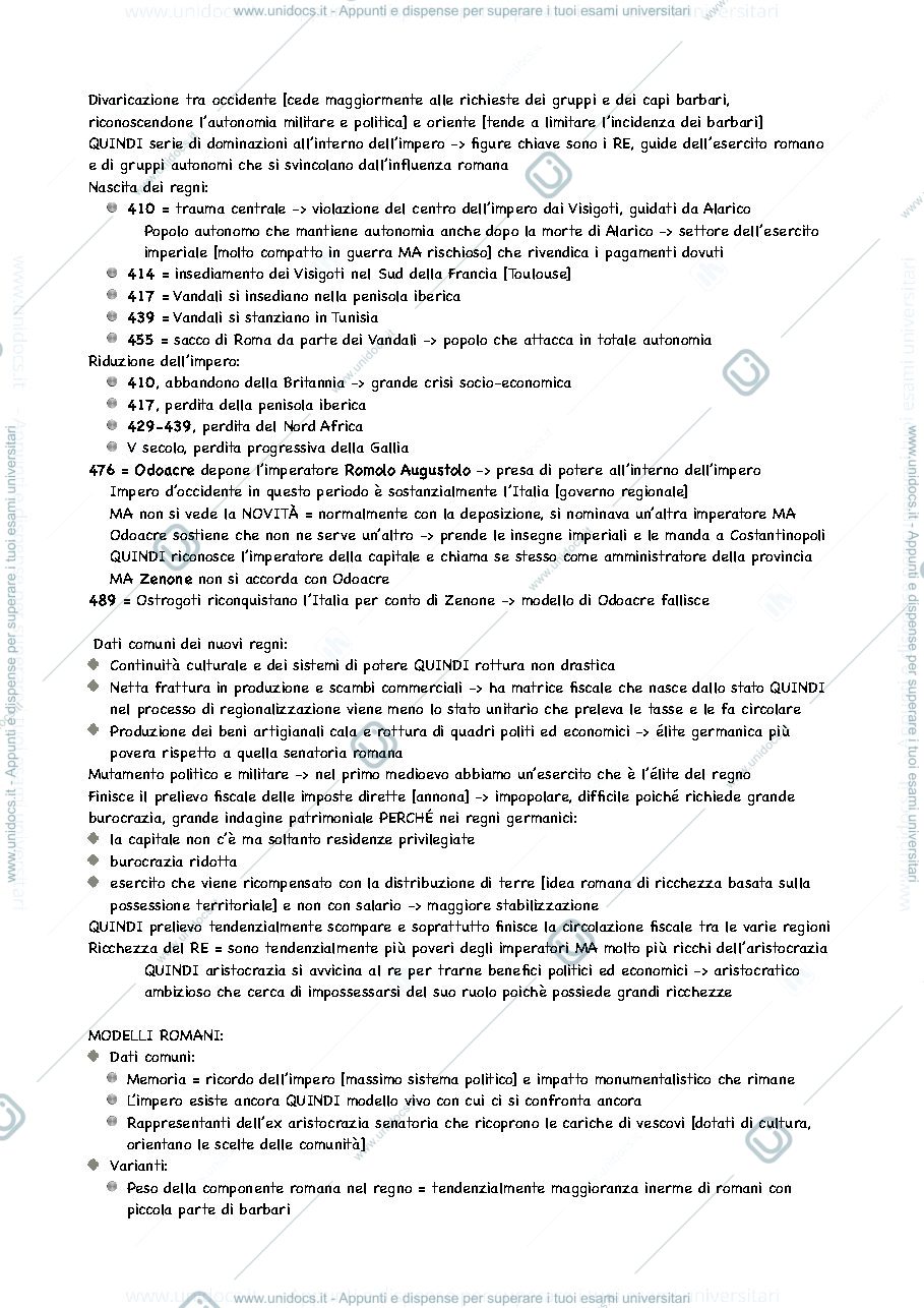 Anteprima pagina 4 — Appunto storia medievale A