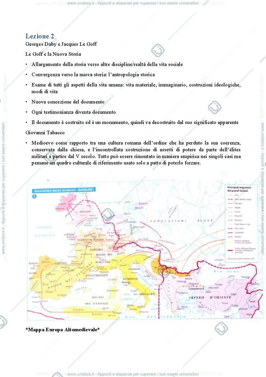 Anteprima pagina 3 — Appunti Storia Medievale B