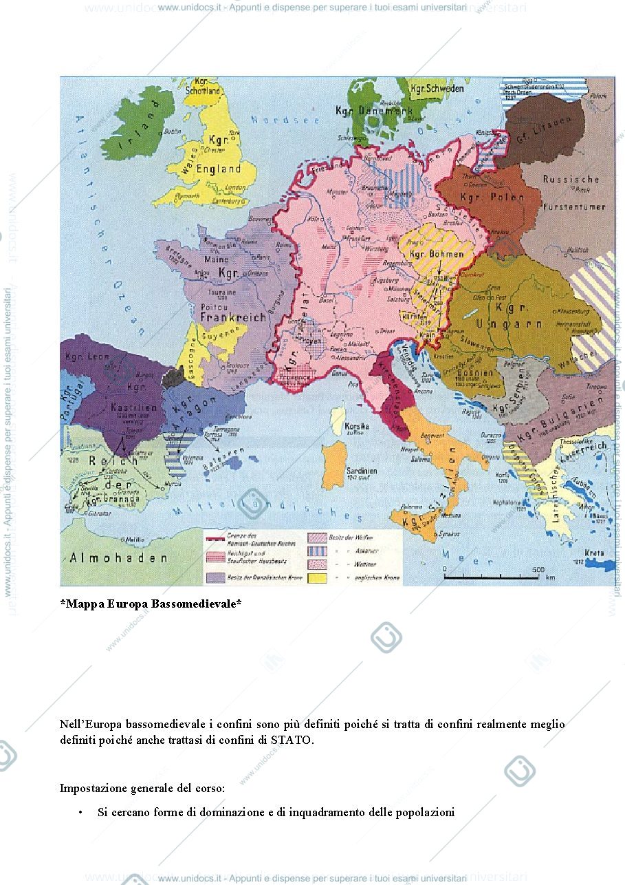 Anteprima pagina 4 — Appunti Storia Medievale B