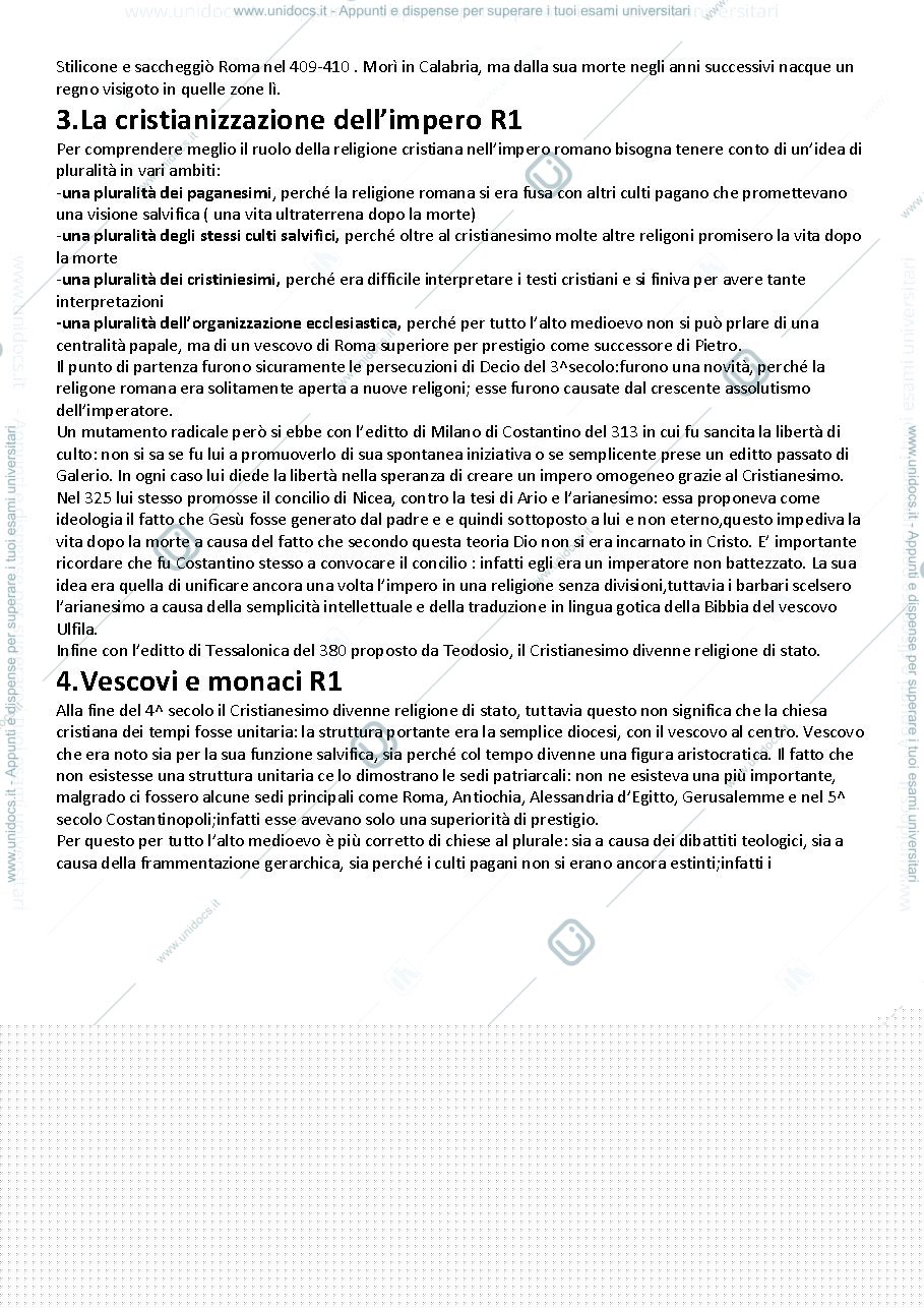 Anteprima pagina 3 — STORIA MEDIEVALE B RIASSUNTO PRIME DUE PARTI 