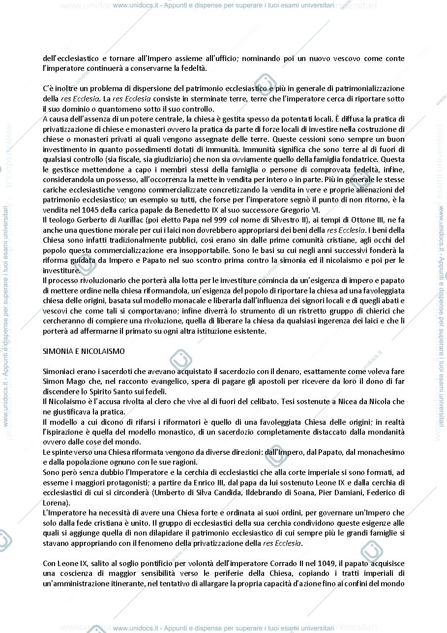 Anteprima pagina 2 — La lotta per le investiture