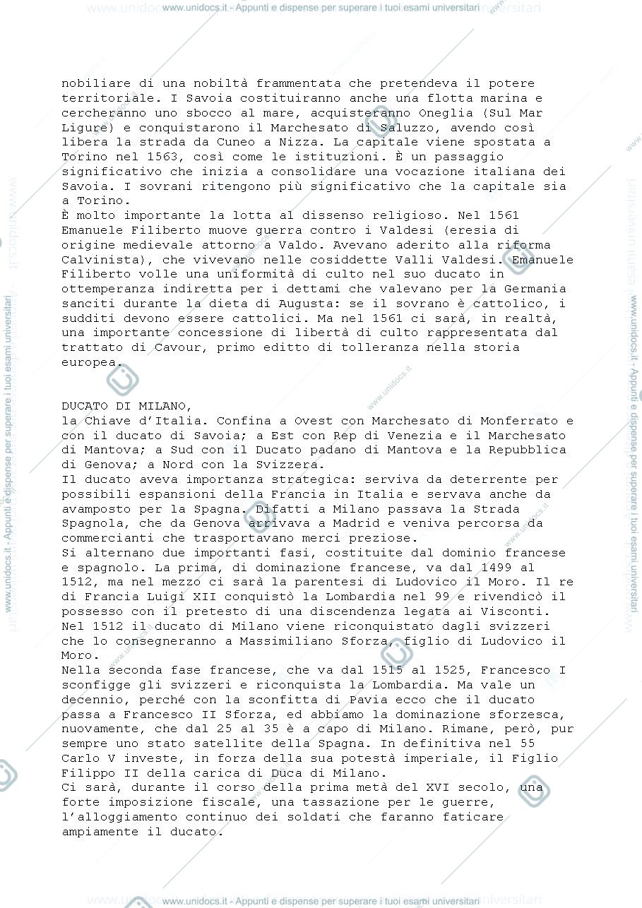 Anteprima pagina 3 — Stati Italiani durante le Guerre d'Italia